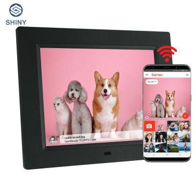 China Vertical Clock Display Digital Photo Picture Frame 9Inch Digital Photoframe With Loop Video for sale