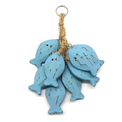 China Fashionable New Products Hand Carved Wooden Fish Wall Hanging Gift Crafts for sale