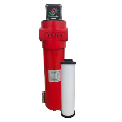 China Aluminum Alloy 5 Micron Compressed Air Filter Low Pressure Drop for sale