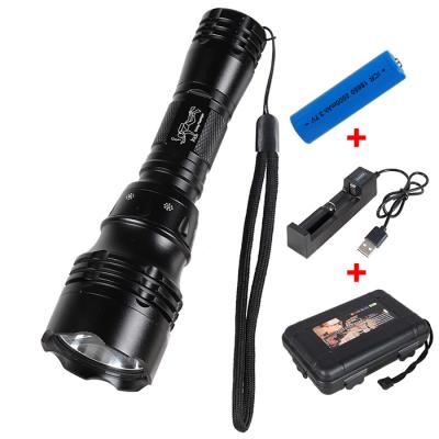 China Industrial Waterproof USB Rechargeable Scuba Diving Light T6 Led Flashlight Scuba Diving Torch for sale