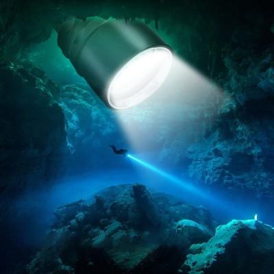 China Dive Torch Flash Light Scuba 5pcs T6 Powerful Aluminum Underwater Underwater Diving Waterproof Led Torch Head Rescue for sale