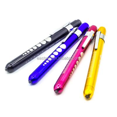 China Emergency Pupil Light Gauge Engraved Doctor Diagnostic Penlight Nurse Pen Light Torch Pen Medical Led Flashlight for sale