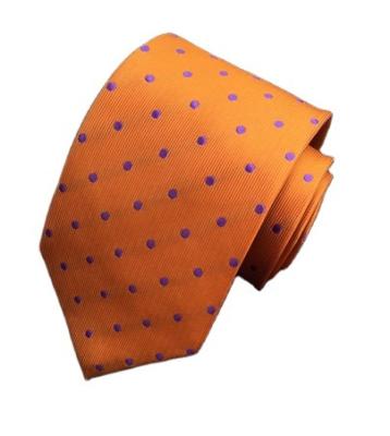 China 2019 Hot Sale Mixed Colored Polka Dot Men's Tie Double-brushed Tie 100% Polyester Spot Coupons 100% Polyester Supply for sale