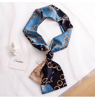 China Wholesale Female Multifunctional Long Narrow Simulation of Spring and Autumn Flame New Thin Long Neck Decoration Scarves for sale