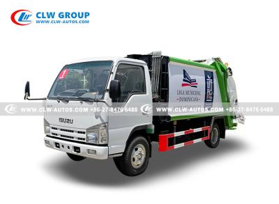 中国 ISUZU 5CBM Refuse Compactor Truck Waste Collection Truck 販売のため