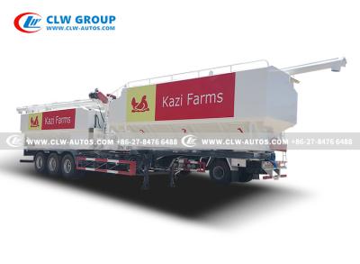 China 10tons Bulk Feed Truck Body Poultry Farm Chicken Duck Pig Feed Transport zu verkaufen