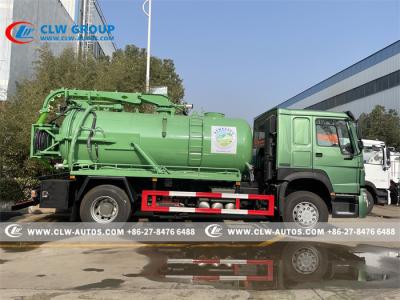 China Vakuumabwasser-Saug-LKW Howo 4x2 160HP 8cbm zu verkaufen