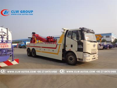 China FAW 20tons Zware kraanwagen Sleepwagen Pechwagen Te koop