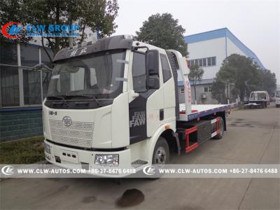 China FAW 4X2 Flatbed Wrecker sleepwagen Rollback sleepwagen Te koop