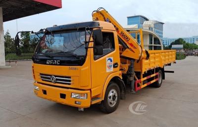 Chine 120HP la petite grue télescopique, camion télescopique de boom de 4t Dongfeng a monté la grue à vendre