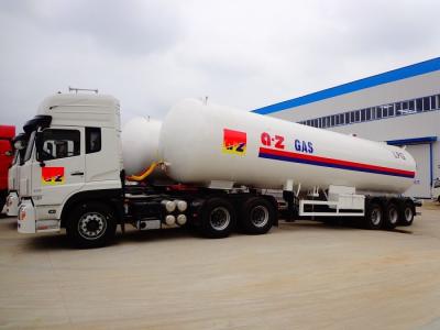 China 25 Toneladas GLP Camión Semerremolque Tanque de Gas 25MT Tractor Chasis de Dongfeng en venta