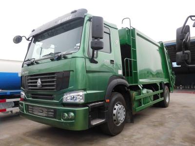 China 12m3 Waste Management Trash Truck , 12cbm Rear Loader Howo Waste Compactor Truck for sale