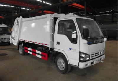 China ISUZU 4-5tons Camión Recolector de Desechos 5mts cúbicos 4*2 Camión Compactador de Basura en venta