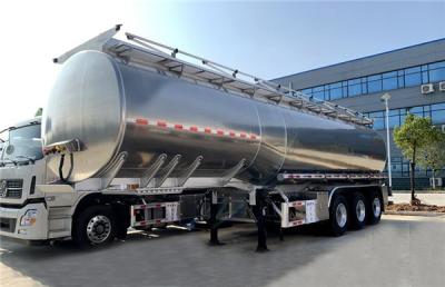 China 3 van de de Legeringstank van het as4200liters Aluminium de Semi Aanhangwagen voor Olie/Brandstof/Diesel/Benzine/Ruwe olie/Water/Melk Tansport Te koop