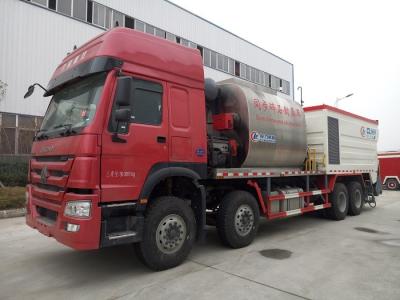 China HOWO-de Tank van het Wegenbouwbitumen en van de de Verbindingsspaander van de Grint Synchrone Dunne modder de Verzegelaarvrachtwagen Te koop