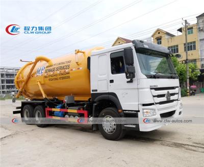 China 18000L Sinotruk HOWO Vacuum Suction Truck With Tipping System for sale