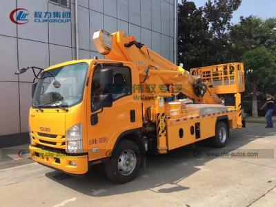 China Van het de Boom Luchtwerk van Isuzu 98HP Rechte het Platformvrachtwagen Te koop