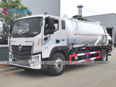 China Abwasserkanal-Vakuum-LKW Foton Auman 240HP 10000L für flüssige Beseitigungs-Sammlung zu verkaufen