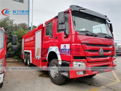 China Sinotruk Howo 6X4 336HP 12T Water Foam Fire Fighting Truck for sale