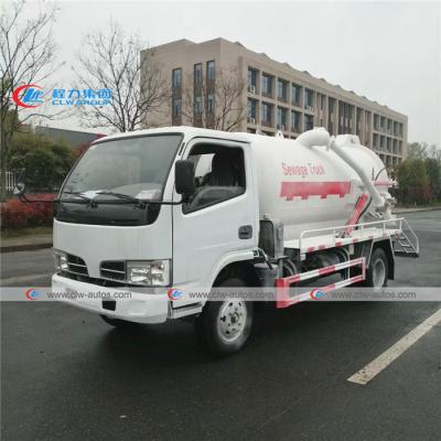 China Caminhões sépticos do vácuo de Dongfeng 95HP 4m3 da condução à direita à venda