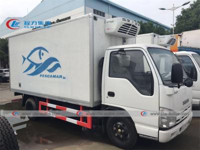 China Camión de la caja del congelador de ISUZU 4T con rey termo Refrigerator en venta