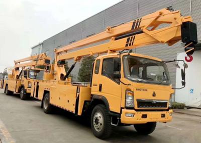 China Sinotruck HOWO 4x2 RHD 20m de 22m Telescopische Vrachtwagen van de Boom Luchtlift Te koop