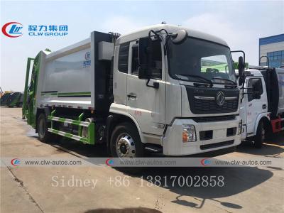 China Dongfeng Tianjin DFAC 10 al camión del compresor de la basura 14CBM en venta