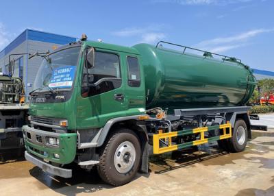 China LHD ISUZU 4x2 10000L Vacuum Septic Tank Truck For Sewer Cleaning for sale