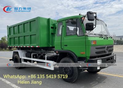 China Dongfeng 4x2 8 Tons Hydraulic Roll Off Hooklift Garbage Truck for sale