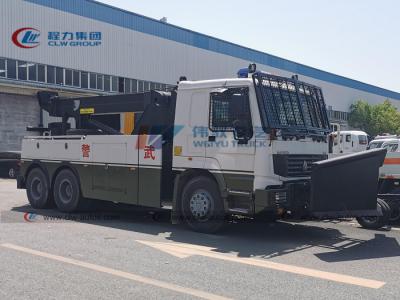 China Van de de Wegterugwinning van China 6*6 Sinotruk HOWO 16t 20tons 25t de Slepende Vrachtwagen met Front Shovel Rescue Wrecker Te koop