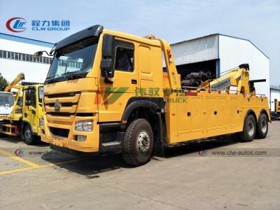 China De Dieselmotor die van de de Terugwinningsvrachtwagen 340HP van Sinotruk HOWO 20t-30tons van de fabrieksprijs Wrecker Tow Truck slepen Te koop