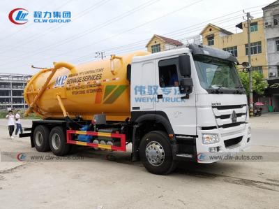 China Vakuumabwasser-Saug-LKW Sinotruk HOWO 6x4 15cbm 16cbm 18cbm 20cbm zu verkaufen