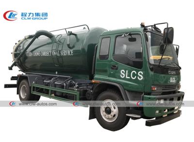 China ISUZU FTR High Pressure Vacuum Fecal Suction Truck 12000 Liters zu verkaufen