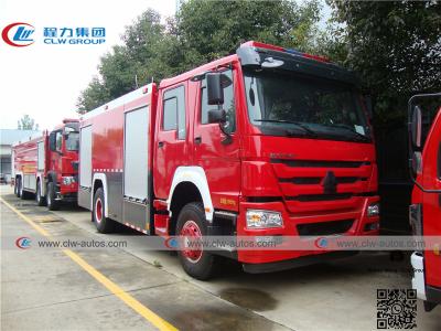 Cina Camion di estinzione di incendio del serbatoio di acqua di LHD Sinotruk Howo 4x2 5cbm in vendita