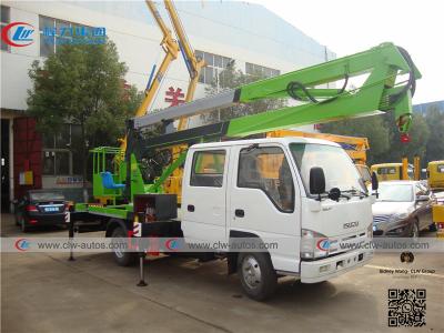 China Het Werkplatform van ISUZU 4x2 16M Truck Mounted Aerial met Gevouwen Wapen Te koop