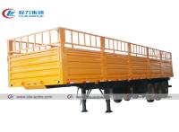 China 3 as 45T 50T 60T 40ft de Omheining Semi Trailer van de Pakhuislading Te koop