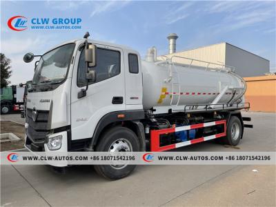 China Foton Auman Vacuum Tank Truck 8000 Liter Septic Tank Truck zu verkaufen