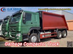 Rubbish Collector Garbage Compactor Truck 3 Axle 6 x 4 20m3