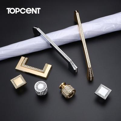 China Modern Topcent Sweep U Shape Aluminum Drawer Pull Door Bedroom Pulls Furniture Sideboard Handle for sale