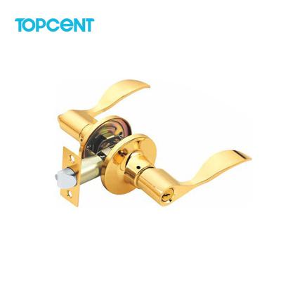 China Stainless Steel + Topcent Various Styles And Colors Door Locks Round Lock Stainless Steel Zinc Alloy Custom Anti Corrosion Door Handles With Lock for sale