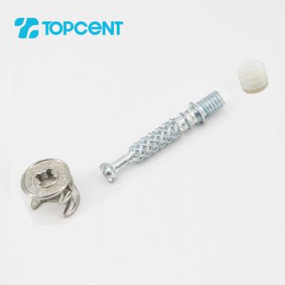 China Topcent Modern Cam Lock Connector Fitting Furniture Connecting Bolt Mini Screw Dowel Wholesale for sale