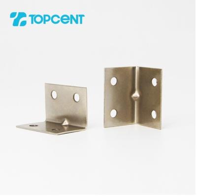 China Topcent Modern Right Angle Steel Table Corner Bracket Corner Brace Metal Table Corner Brace for sale