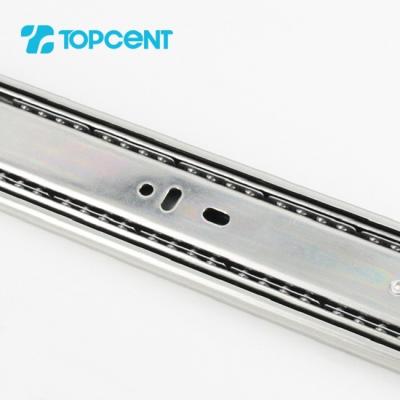 China TOPCENT Modern Telescopic Drawer Rail Full Extension Channel Runner Ball Bearing Telescopic Slide for sale