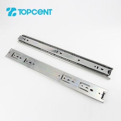 China Topcent Modern Full Extension Ball Bearing Slide Rails Telescopic Furniture Drawer Runner for sale