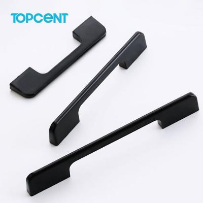 China Modern Topcent Wholesale Aluminum Drawer Handle Cheap Kitchen Furniture Hardware Drawer Pulls Cabinet Handle for sale