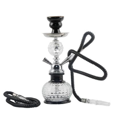 China Wholesale Eco-friendly Hintcan Portable With Box Double Hose Cheapest Arabic Glass Hookah Small Shisha Finish Set for sale