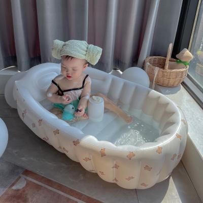 China Bathing Baby Hintcan Ins New Inflatable Bathtub For Indoor Baby Kids Pool Baby Bathtub Receive A Convenient for sale