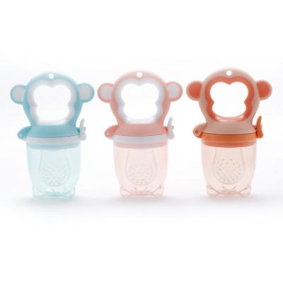 China Wholesale Food Grade BPA Free Baby Teething Chupetes Shape Baby Fresh Food Feeder Fruit Free Pacifier Teething Toy for sale