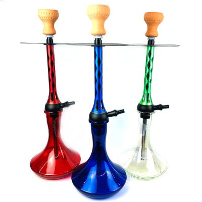 China Hookah Set New Large Metal Smoking Shisha Hookah Hintcan Tall Hookahs Aluminum Glass Bottle Accessories for sale