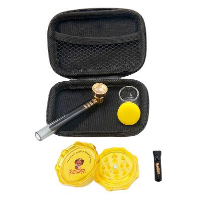 China Smoking Grinder Custom Plastic Grinders Plastic Hookah Set Gift Set Set Smoking Pipe Smoking Accessories for sale